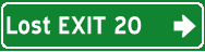 On to lost exit 20