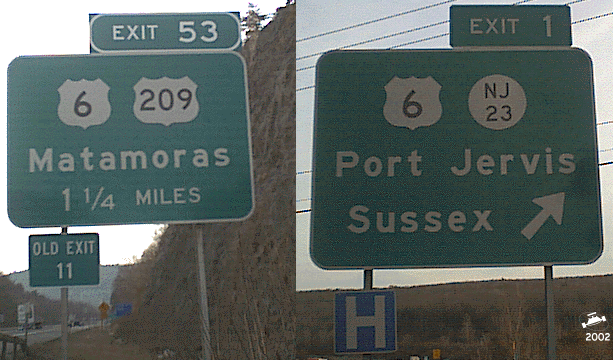 NY State Line Exits