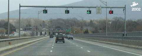 Lane Signals on the Newburg Beacon Bridge